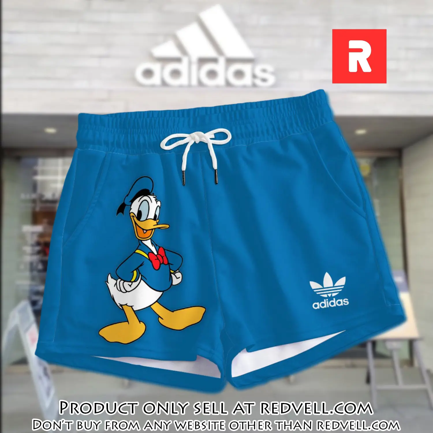 Premium donald duck in adidas women shorts lady beach shorts wms1079 rv5555005